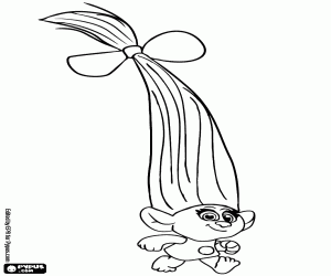 Coloriage Smidge, un petit troll