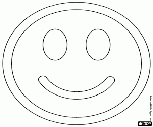Coloriage Smiley, le visage souriant