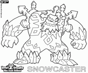 Coloriage Snowcaster, Invizimals The Lost Tribes