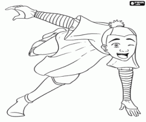 Coloriage Sokka, un ami de Aang