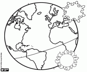 Coloriage Le solstice de décembre