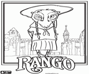 Coloriage La souris des cactus Priscilla