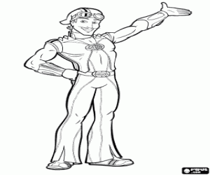 Coloriage Sportacus, personnage de Lazy Town