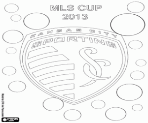 Coloriage Sporting Kansas City, champion 2013