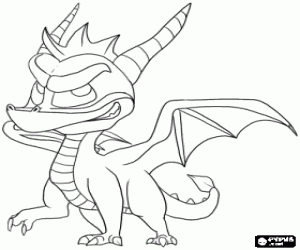 Coloriage Spyro, un jeune dragon