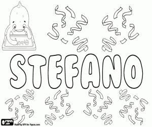 Coloriage Stefano, variante de Stefanio