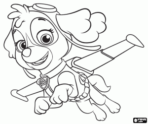 Coloriage Stella, le Cockapoo, Paw Patrol