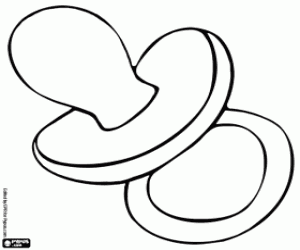 Coloriage Sucettes à calmer les bébés