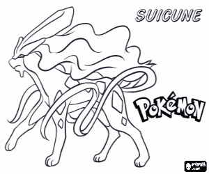 Coloriage Suicune, Pokémon