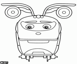 Coloriage Super Loco, un train Chuggington