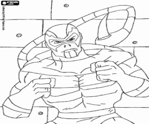 Coloriage Le super-vilain Scorpion