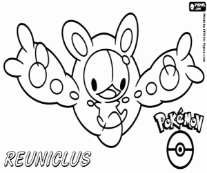 Coloriage Symbios, un pokemon