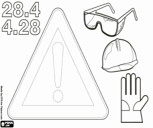 Coloriage Sécurité et santé au travail