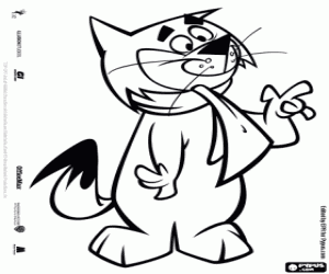 Coloriage Le séduisant chat Fancy-Fancy