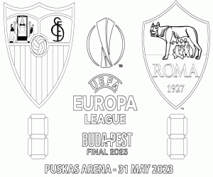 Coloriage Séville-Roma, UEFA Europa League