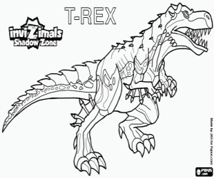 Coloriage T-Rex, Invizimals Shadow Zone