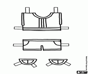 Coloriage T-shirt et Jeans/Pantalons pour l’été