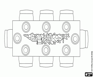 Coloriage La table prête pour Noël
