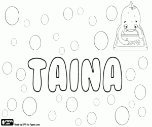 Coloriage Taina, nom de femme