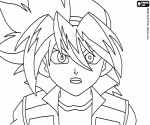 Coloriage Takao Kinomiya, Tyson, Beyblade
