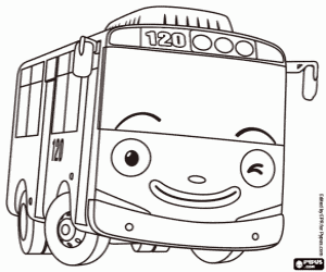 Coloriage Tayo le petit bus