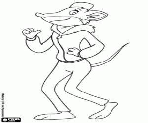 Coloriage Tea, la sœur de Geronimo Stilton