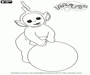 Coloriage Teletubbies Laa-laa