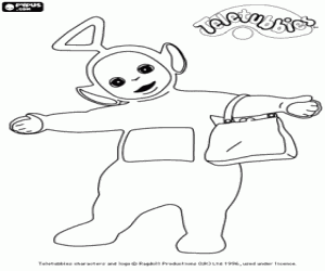 Coloriage Teletubbies Tinky Winky