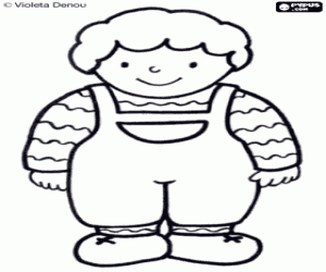 Coloriage Teo, personnage de Violeta Denou