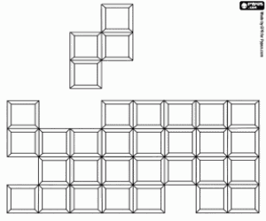 Coloriage Tetris, un jeu vidéo