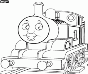 Coloriage Thomas, la locomotive à vapeur