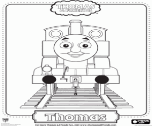 Coloriage Thomas la locomotive numéro 1