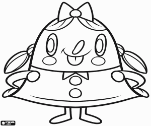 Coloriage Tiffi, petite fille de Candy Crush Saga