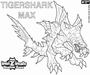 Coloriage Tigershark Max, Invizimals Shadow Zone