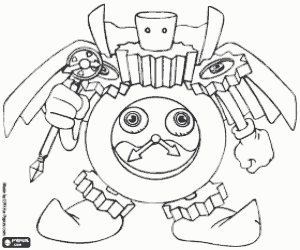 Coloriage Time Wizard, personnage de Yu-Gi-Oh