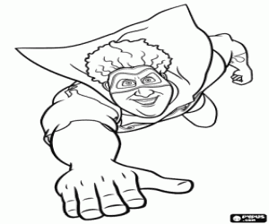 Coloriage Titan volant comme Superman