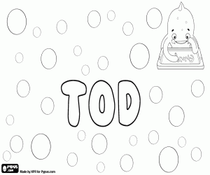Coloriage Tod, variante de Todd