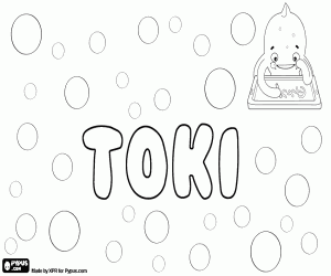 Coloriage Toki, nom en diverses langues