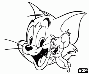 Coloriage Tom et Jerry