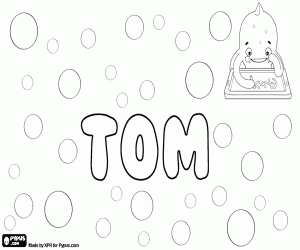 Coloriage Tom, nom en diverses langues