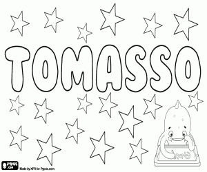 Coloriage Tomasso, variante de Tomaso