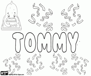 Coloriage Tommy, variante de Tommie