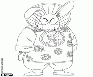 Coloriage Toninjinka, personnage de DragonBall