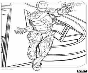 Coloriage Tony Stark, le super-héros Iron Man