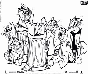 Coloriage Top Cat et sa bande
