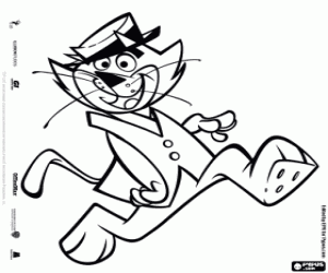 Coloriage Top Cat est le chef des chats