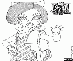 Coloriage Toralei Stripe, Monster High