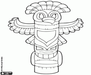 Coloriage Totem
