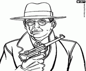 Coloriage Toth, personnage d'Indiana Jones