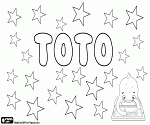 Coloriage Toto, nom populaire italien